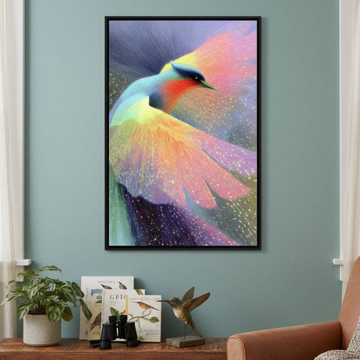 Radiant Feathered Aurora Soar Canvas Print
