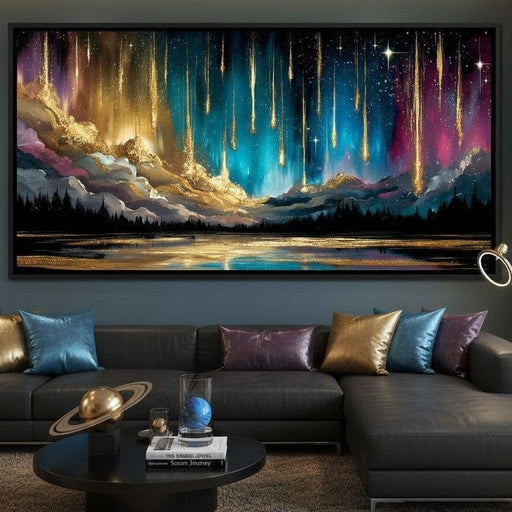 Celestial Rain Of Starlight Canvas Print