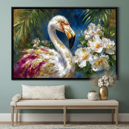 Gilded Flamingo Garden Glow - Neal Hackett