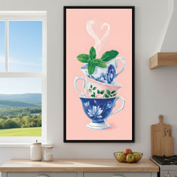 Floral Teacup Tower Heartbeat