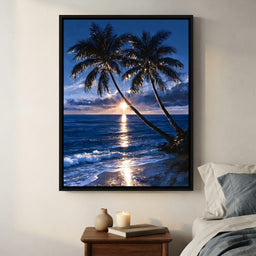 Last Light Over Distant Shores - bedroom mockup