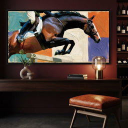 Leaping Over The Painted Square - room mockup 8