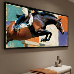 Leaping Over The Painted Square - room mockup 9
