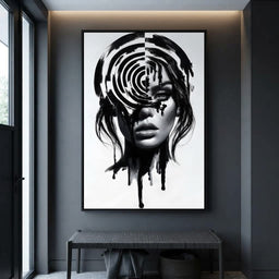 Liquid Thoughts Dissolving Into Form - entry hall mockup