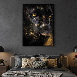 Golden Starlight Panther Portrait