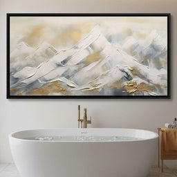 Golden Alpine Snowy Peaks