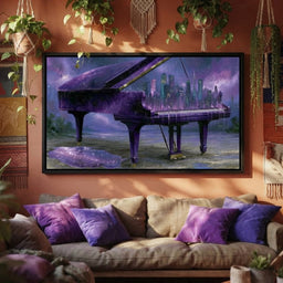 Melodies Melting Into The Night Sky - room mockup 3