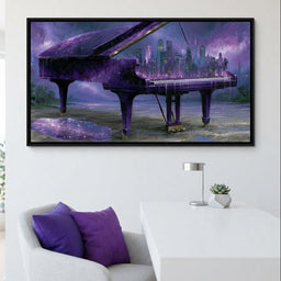 Melodies Melting Into The Night Sky - room mockup 6