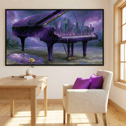 Melodies Melting Into The Night Sky - room mockup 11