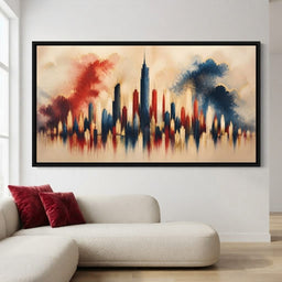 Midnight Fireworks Over The Standing Spires - room mockup 1