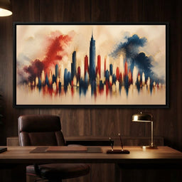 Midnight Fireworks Over The Standing Spires - room mockup 2