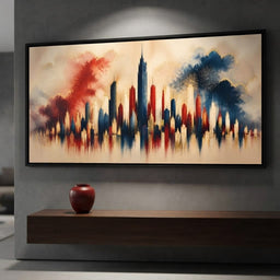 Midnight Fireworks Over The Standing Spires - room mockup 3