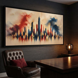 Midnight Fireworks Over The Standing Spires - room mockup 8