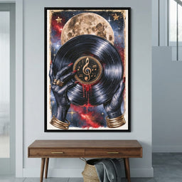 Midnight Melodies Beneath The Lunar Glow - entry hall mockup