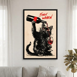 Midnight Pour for a Curious Feline - living room mockup