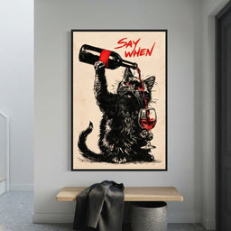 Midnight Pour for a Curious Feline - entry hall mockup