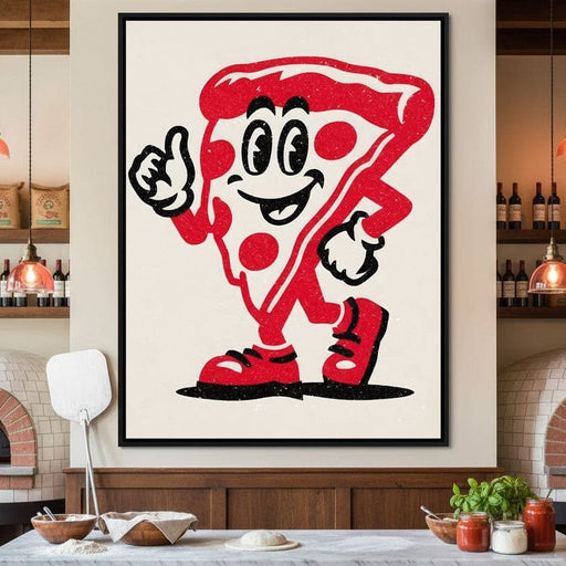 Pizza Joyful Delight Slice Canvas Print