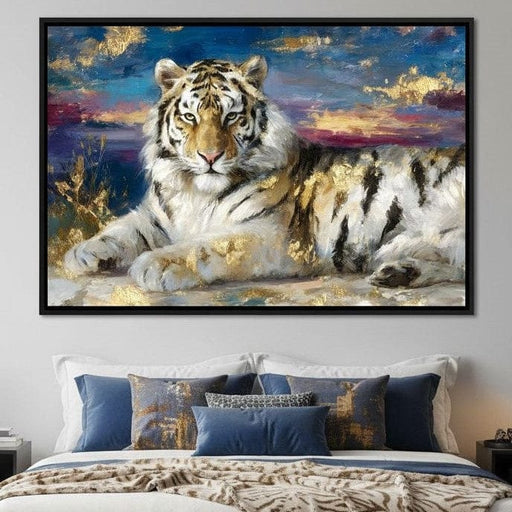 Golden Dawn Tiger Reverie - Neal Hackett Canvas Print