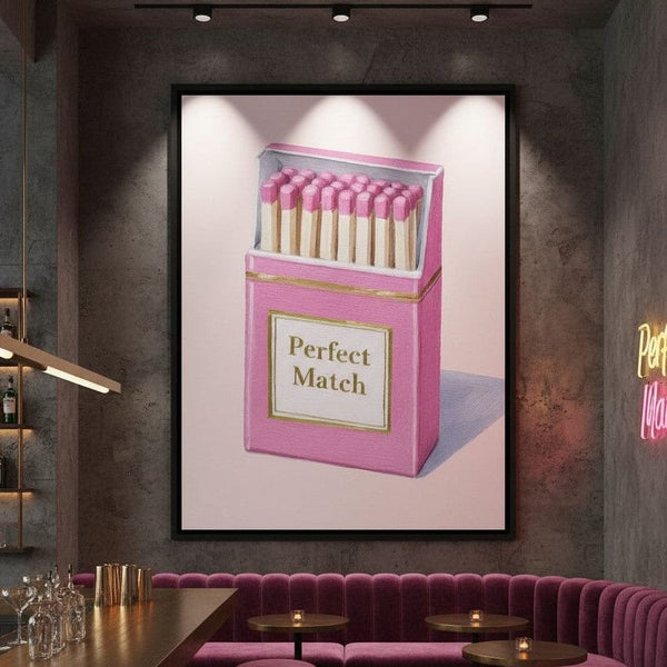 Perfect Match Pink Matchbox | NicheCanvas