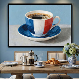 French Tricolor Coffee Cup