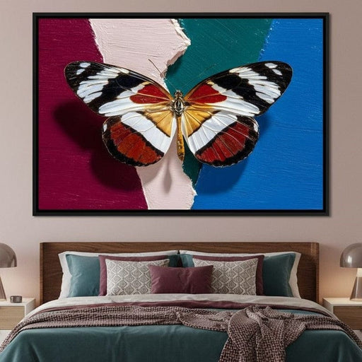 Butterfly Colorblock Flight Canvas Print