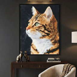 Golden Tabby Cat Portrait