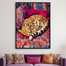 Vivid Safari Dreaming Cheetah