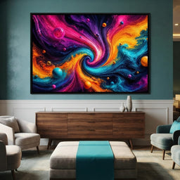 Orbiting Through Liquid Light - TooplesArt - room mockup 3