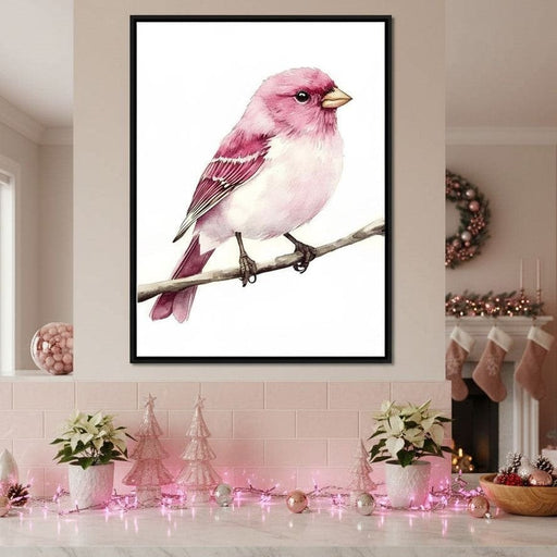 Rosefinch Perched On Spring Canvas Print