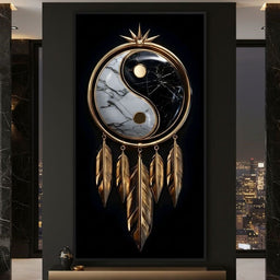 Golden Balance Dreamcatcher Marble