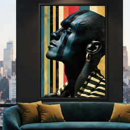 Pan Africa Colours Silhouette - room mockup 1
