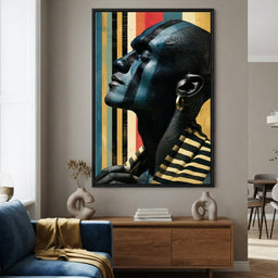Pan Africa Colours Silhouette - room mockup 11