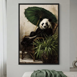Panda Garden Parasol Calmness - room mockup 1