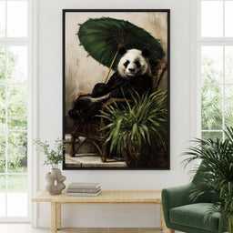 Panda Garden Parasol Calmness - room mockup 2