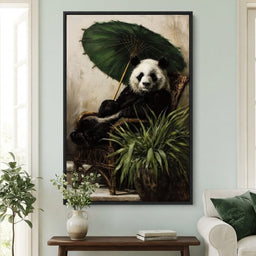 Panda Garden Parasol Calmness - room mockup 6