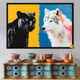 Panther And Wolf Color Clash - room mockup 1