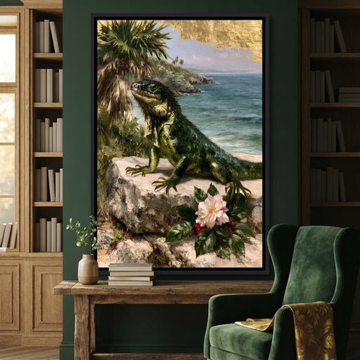 Patient Watcher of the Pacific Shore Canvas Print