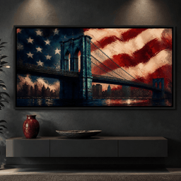 Patriotic Steel Span - room mockup 4