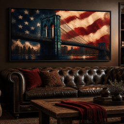 Patriotic Steel Span - room mockup 5
