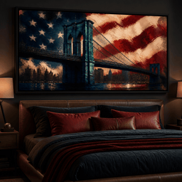 Patriotic Steel Span - room mockup 8