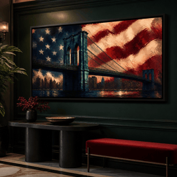 Patriotic Steel Span - room mockup 10