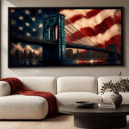 Patriotic Steel Span - room mockup 12