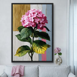 Pink Hydrangea Garden Glow - room mockup 5