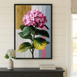 Pink Hydrangea Garden Glow - room mockup 8