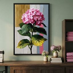Pink Hydrangea Garden Glow - room mockup 9