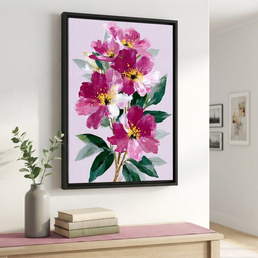Pink Peony Garden Canvas Print