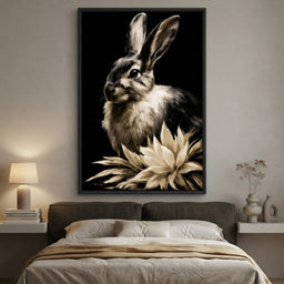 Quiet Contemplation Of The Wild Hare - room mockup 5