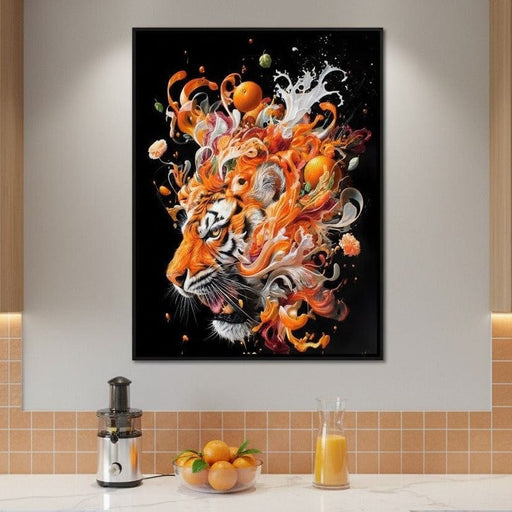 Citrus Storm Tiger Awakening Canvas Print