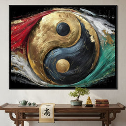 Golden Yin Yang Celestial Balance