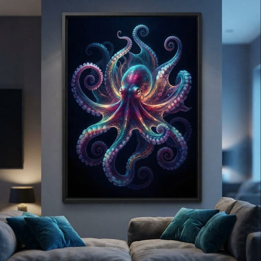 Radiant Rhythms of the Deep Sea Canvas Print